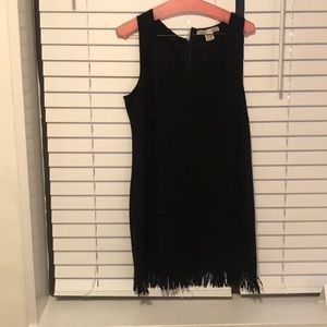 Sued fringe dress